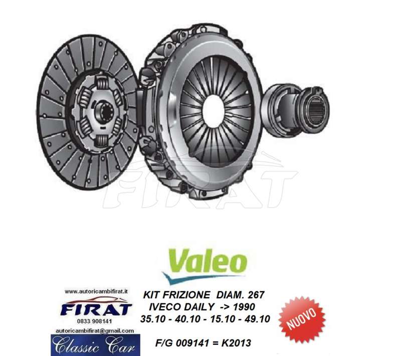 KIT FRIZIONE IVECO DAILY 35.10-40.10-45.10-49.10 (009141)